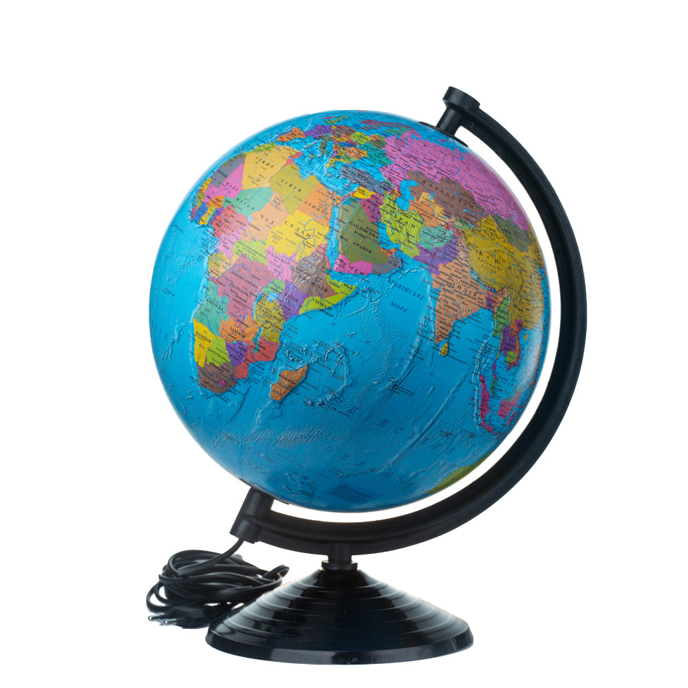 Political globe with illumination 26 cm (4820114952745)