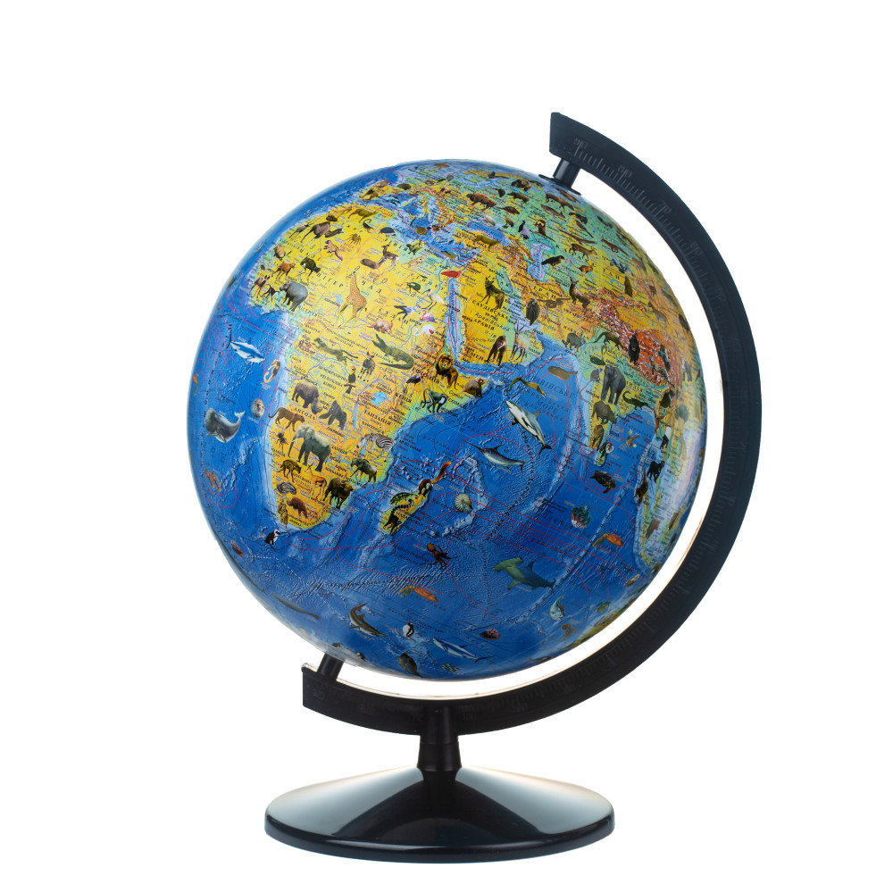 Globe General geographical with animals without illumination 320 mm (4820114952714) 