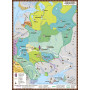 Map of Rus in times of fragmentation 100x70 cm laminated