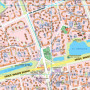 Map of Kyiv City Plan 153x107 cm M1:21000 laminated cardboard on strips (4820114951830)
