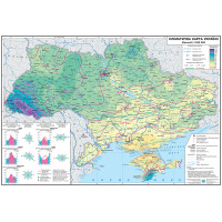 Map of Ukraine. Climate 160*110 M1: 1 000 000 laminated