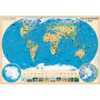 World animal map 100x70 cm M 1:35 500 000 laminated paper on strips (4820114952240)