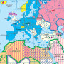 Map of international organizations of the world 160x110 cm M 1:22 000 000 laminated Map of international organizations of the world 160x110 cm M 1:22 000 000 laminated