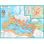 Map of the Roman Empire in the second century 100x70 cm M1: 5 900 000