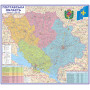 Map of Poltava region administrative and territorial structure 132x119 cm M 1: 200 000 laminated paper (4820114950529)