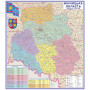 Map of Vinnytsia region administrative-territorial structure 125x112 cm M 1: 200 000 laminated paper on strips (4820114953483)