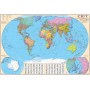 Political map of the world 105x75 cm M 1:32 000 000 cardboard (4820114950598)