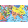 Political world map 60x40 cm M 1:54 000 000 laminated paper (4820114950796)