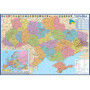 Map of Ukraine Administrative and territorial structure 105x75 cm M 1:1 250 000 laminated cardboard on strips (4820114950208)