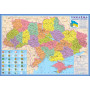 Map of Ukraine Administrative and territorial structure 100x70 cm M 1:1 400 000 laminated paper (4820114950222)